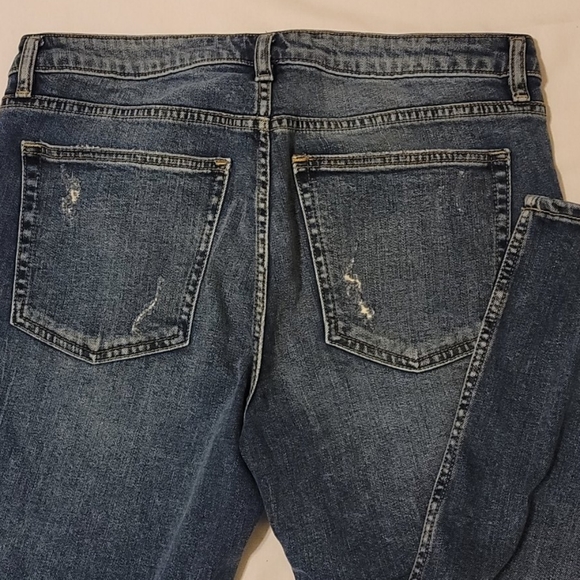 Silver cropped wide leg, high waist jeans size 31 - Picture 3 of 10